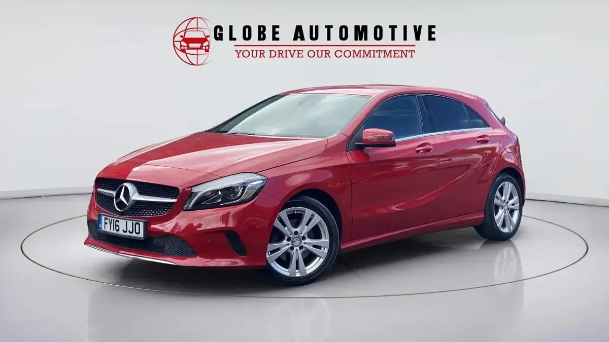 Used Mercedes A200 Premium 136 HP (100 kW) 2016 Red Hatchback