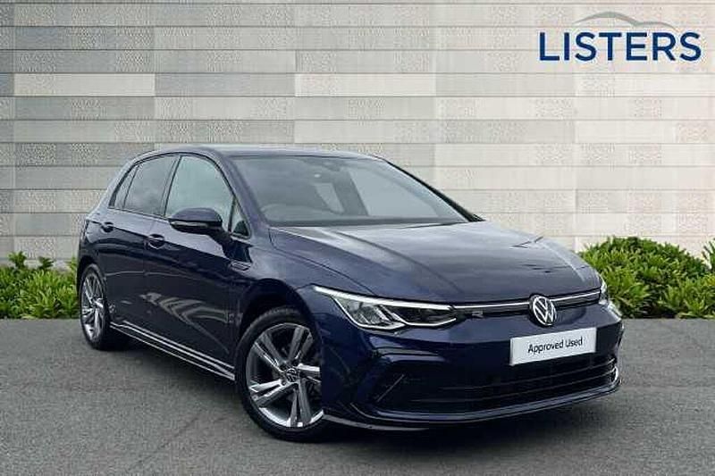 Atlantic blue Used 2023 VW Golf VIII R-line Hatchback | £22,490 (A bit pricey) - Image 1/4