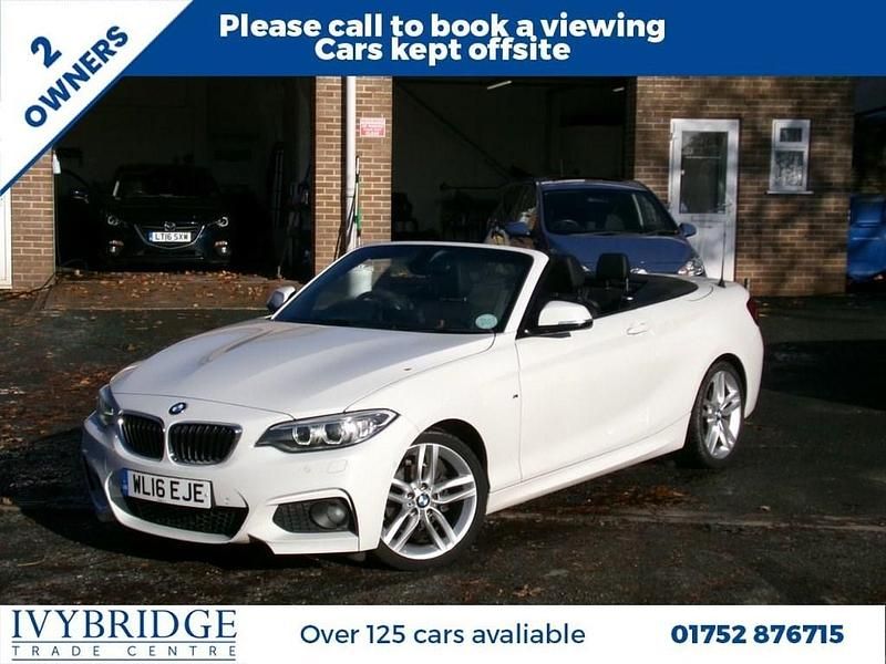 Used BMW 218 M Sport 150 HP (110 kW) 2016 White Cabriolet