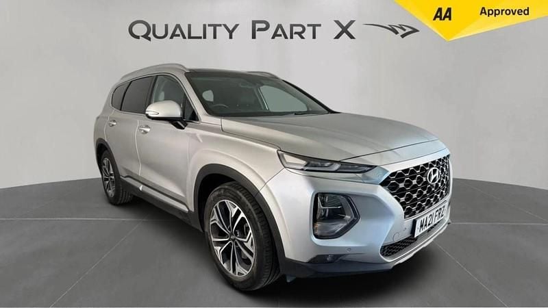 Silver Used 2021 Hyundai Santa Fe Premium SE SUV | £21,130 (Good price) - Image 1/4