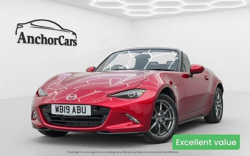 Red Used 2019 Mazda MX5 Cabriolet | £13,495 (Good price) - Image 1/4