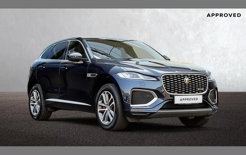 Portofino blue Used 2022 Jaguar F-Pace R-Dynamic SUV | £30,830 (Good price) - Image 1/4