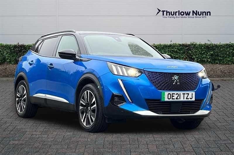 Used Peugeot e-2008 Premium 100 kW (136 HP) 2021 Blue SUV