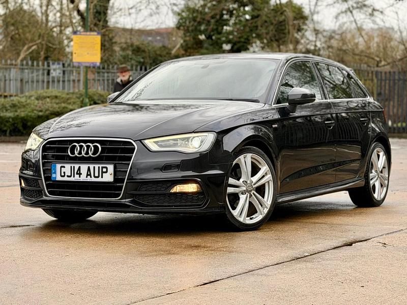 Used Audi A3 Sportback S-Line 2014 Black Hatchback