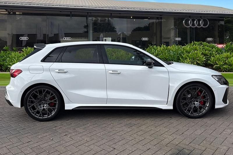 New Audi RS3 Advanced 2026 White Sedan