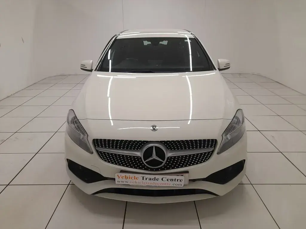 Used Mercedes A160 AMG line 102 HP (75 kW) 2017 White Hatchback