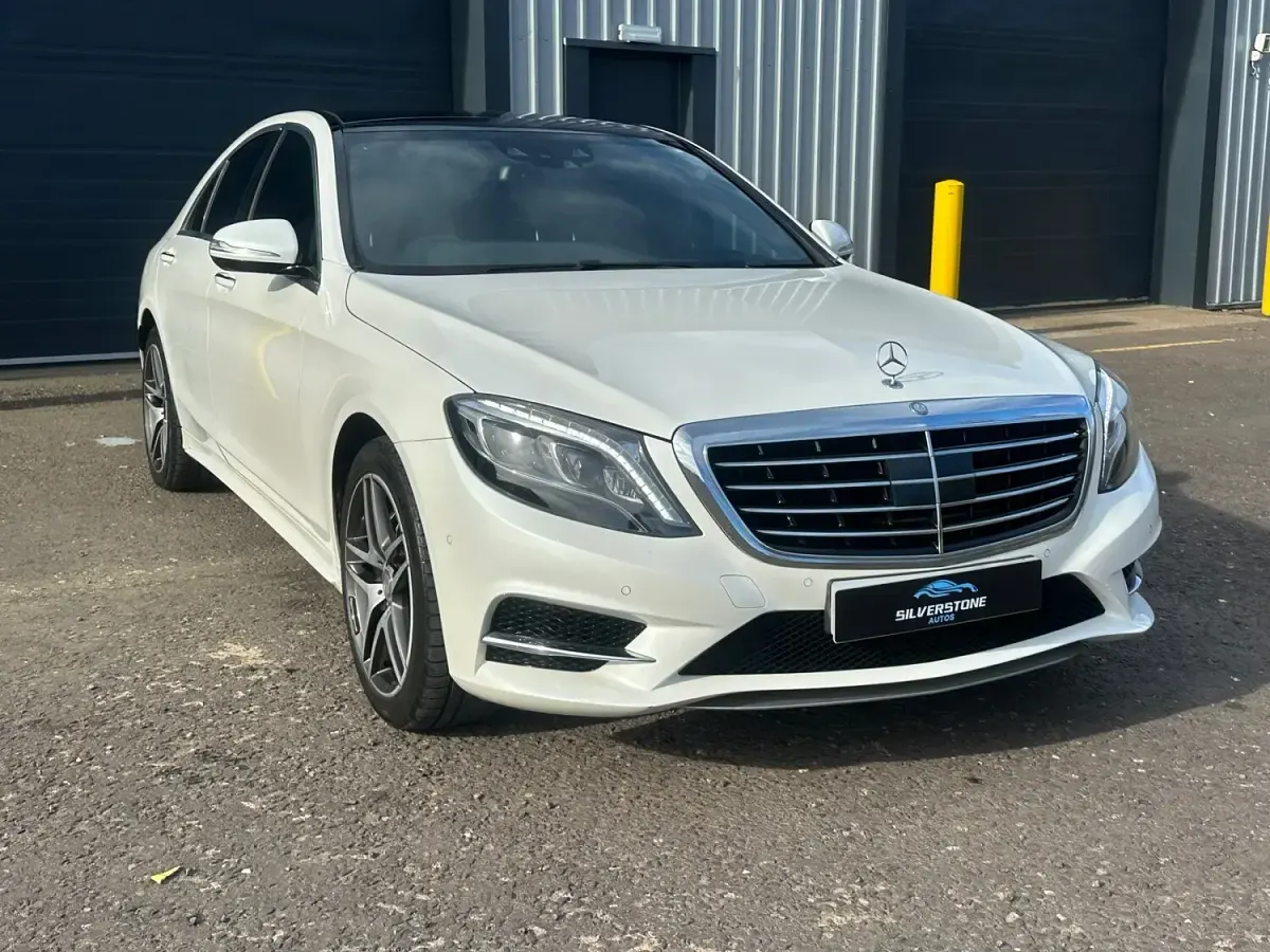 Used Mercedes S350 AMG line 2014 White Sedan