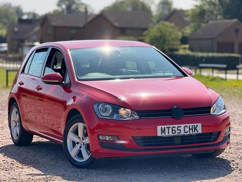 Red Used 2015 VW Golf VII Match Hatchback | £8,497 (Fair price) - Image 1/4