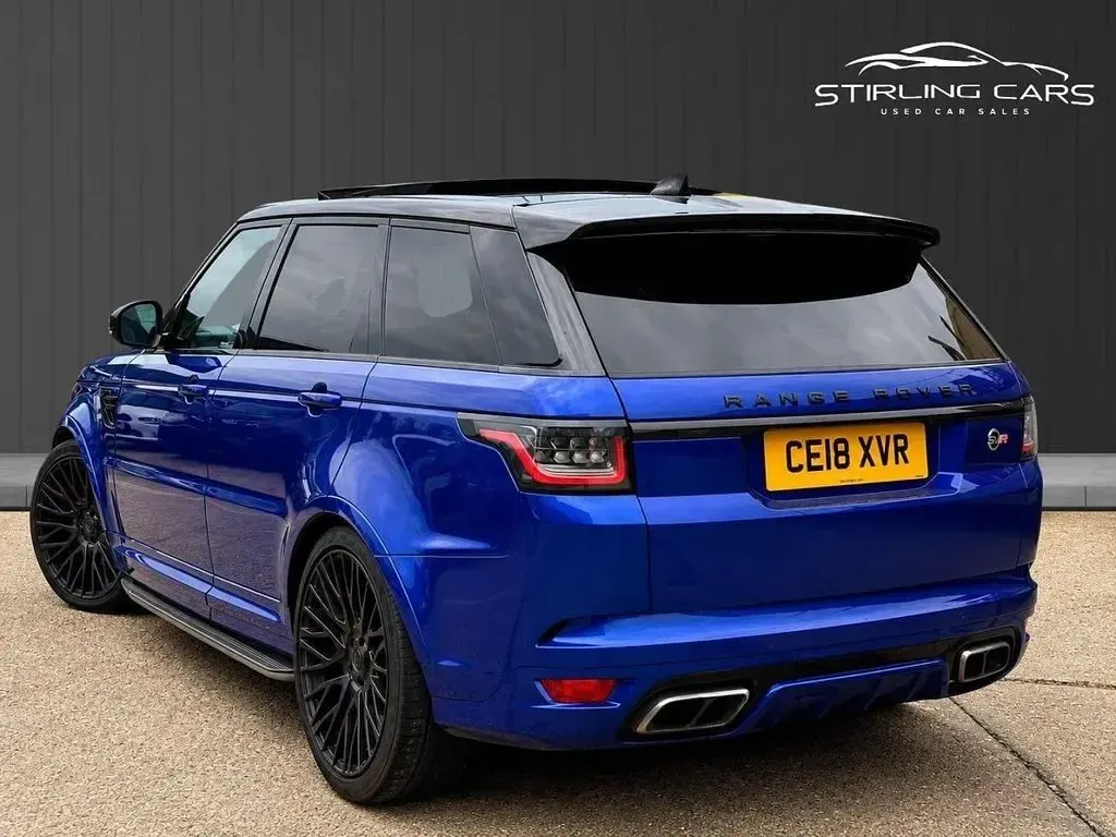 Used Land Rover Range Rover Sport SVR 575 HP (422 kW) 2018 Blue SUV