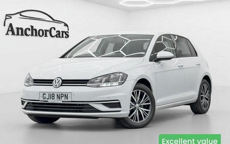 Used VW Golf VII SE 110 HP (80 kW) 2018 White Hatchback