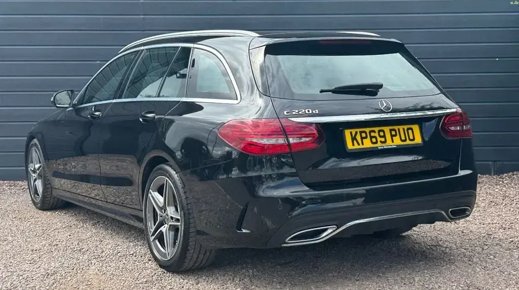 Used Mercedes C220 AMG Line Premium 191 HP (140 kW) 2019 Black Estate
