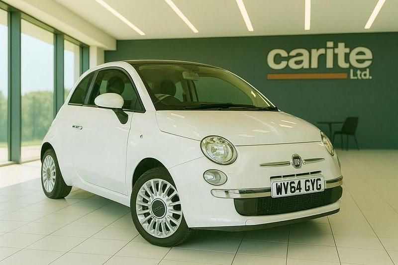 White Used 2014 Fiat 500 Lounge Cabriolet | £6,295 (Fair price) - Image 1/2