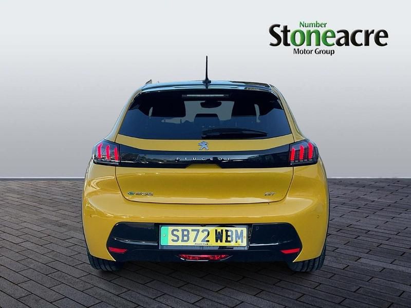 Used Peugeot e-208 Premium 100 kW (136 HP) 2023 Yellow Hatchback