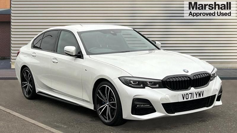 White Used 2021 BMW 320 M Sport Sedan | £22,991 (Fair price) - Image 1/4
