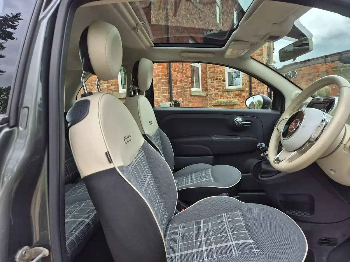 Used Fiat 500 Lounge 69 HP (50 kW) 2017 Grey Hatchback