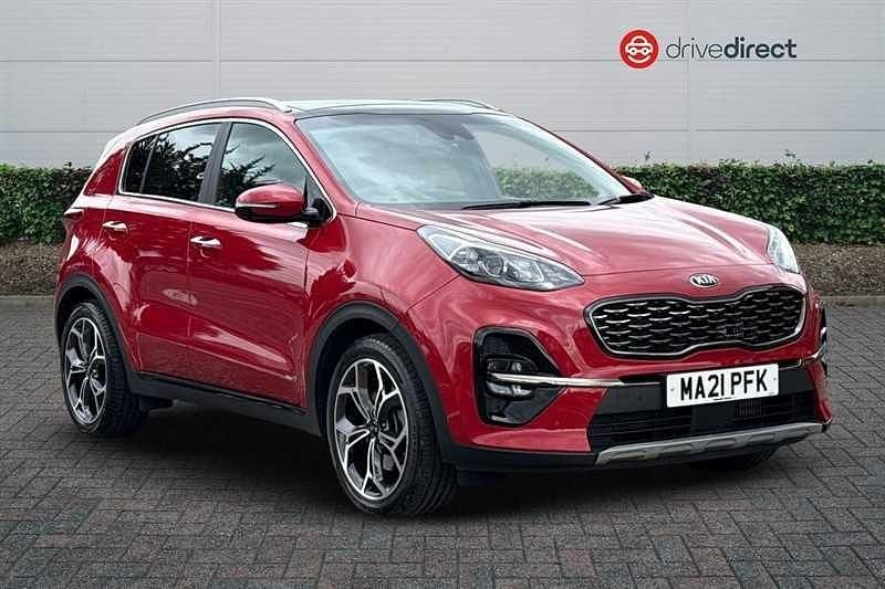 Metallic volcanic red Used 2021 Kia Sportage GT-Line S SUV | £20,268 (Good price) - Image 1/4