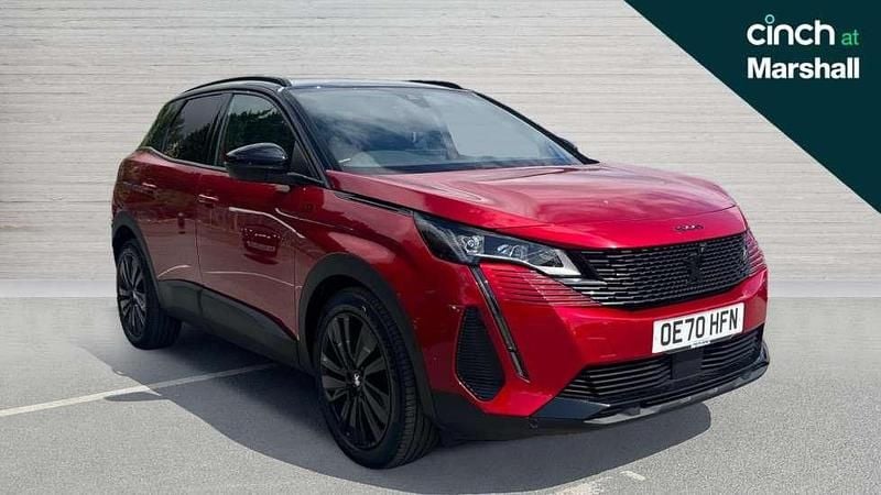 Red Used 2020 Peugeot 3008 Premium SUV | £18,555 (Fair price) - Image 1/4