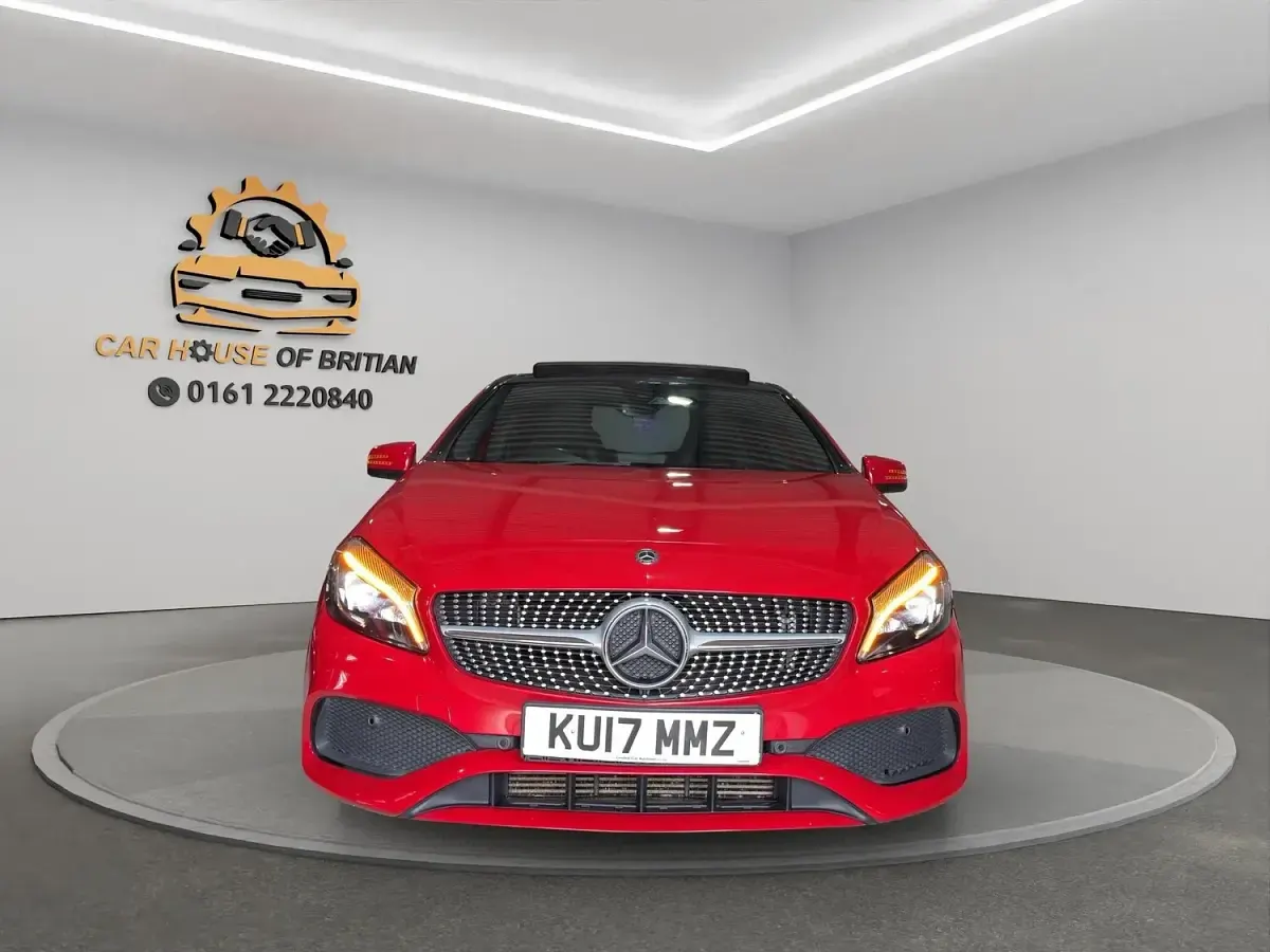Used Mercedes A200 AMG Line Premium Plus 136 HP (100 kW) 2017 Red Hatchback