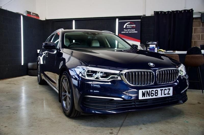 Blue Used 2018 BMW 520 Performance Estate | £14,995 (Good price) - Image 1/4