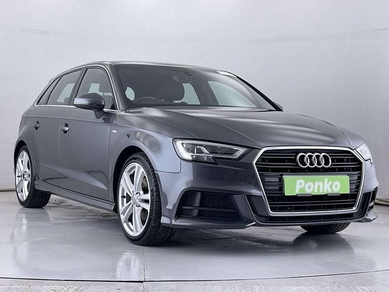 Grey Used 2017 Audi A3 Sportback S-Line Hatchback | £11,620 (Fair price) - Image 1/3