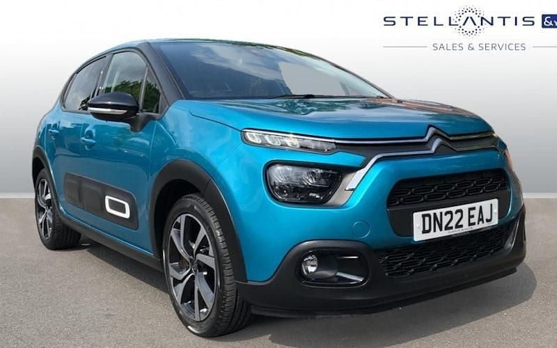 Blue Used 2022 Citroën C3 PureTech Hatchback | £13,397 (Fair price) - Image 1/4