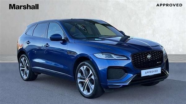 Metallic bluefire blue Used 2022 Jaguar F-Pace R-Dynamic SUV | £41,185 - Image 1/4