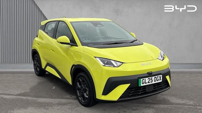 Solid citrus yellow Used 2025 BYD Dolphin Boost Hatchback | £17,490 (Good price) - Image 1/4