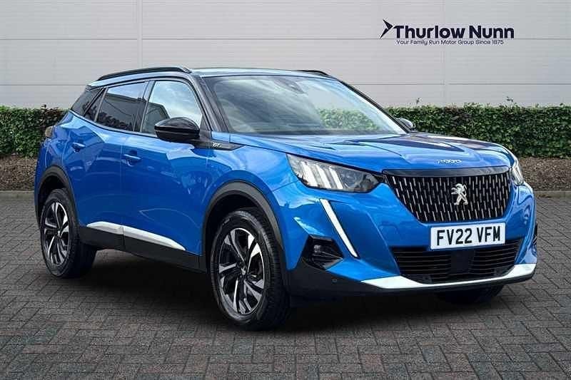 Blue Used 2022 Peugeot 2008 GT SUV | £14,157 (Good price) - Image 1/4