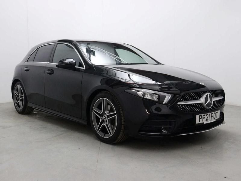 Used Mercedes A200 AMG line 150 HP (110 kW) 2021 Black Hatchback