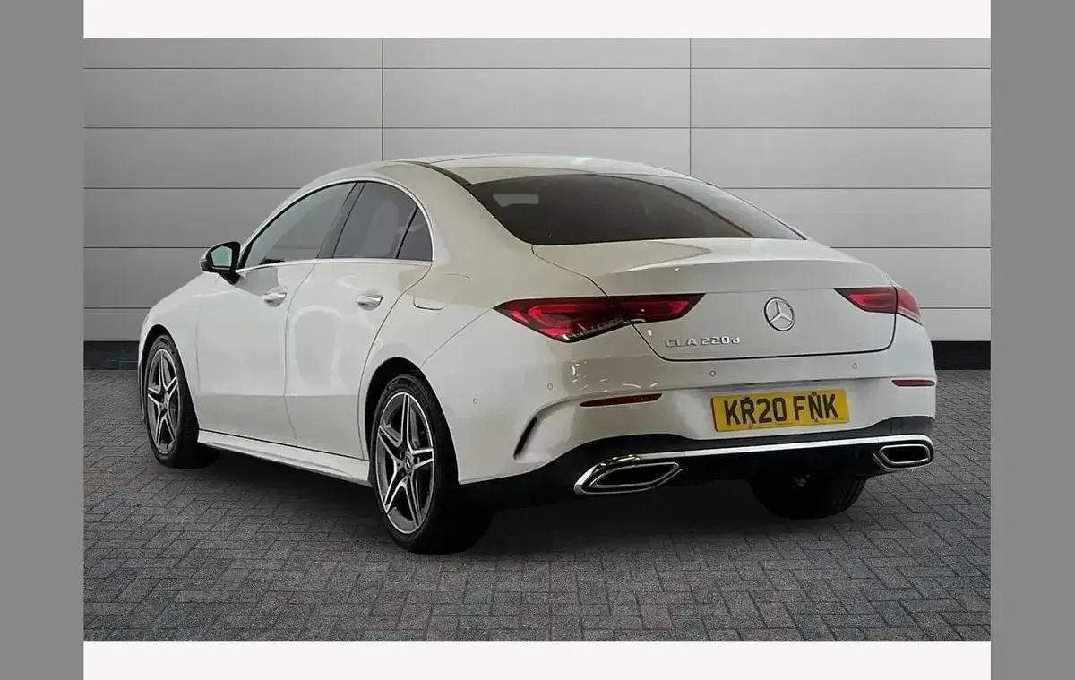 Used Mercedes CLA220 AMG Line Premium Plus 187 HP (137 kW) 2020 White Coupe