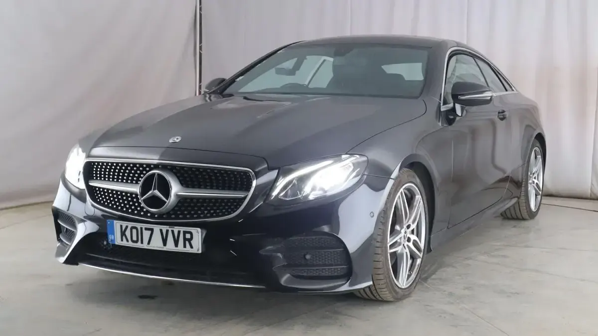 Used Mercedes E220 AMG line 2017 Black Coupe