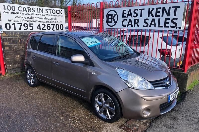 Used Nissan Note N-TEC 110 HP (80 kW) 2010 Beige Hatchback