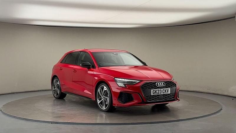 Used Audi A3 Sportback Design 150 HP (110 kW) 2023 Tango red metallic/tango red metallic Hatchback