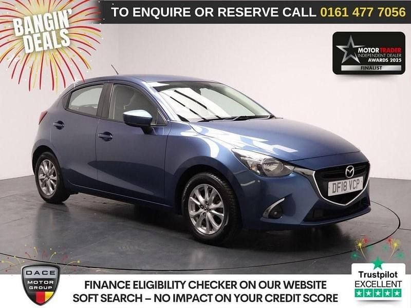 Blue Used 2018 Mazda 2 Hatchback | £7,780 (Good price) - Image 1/3