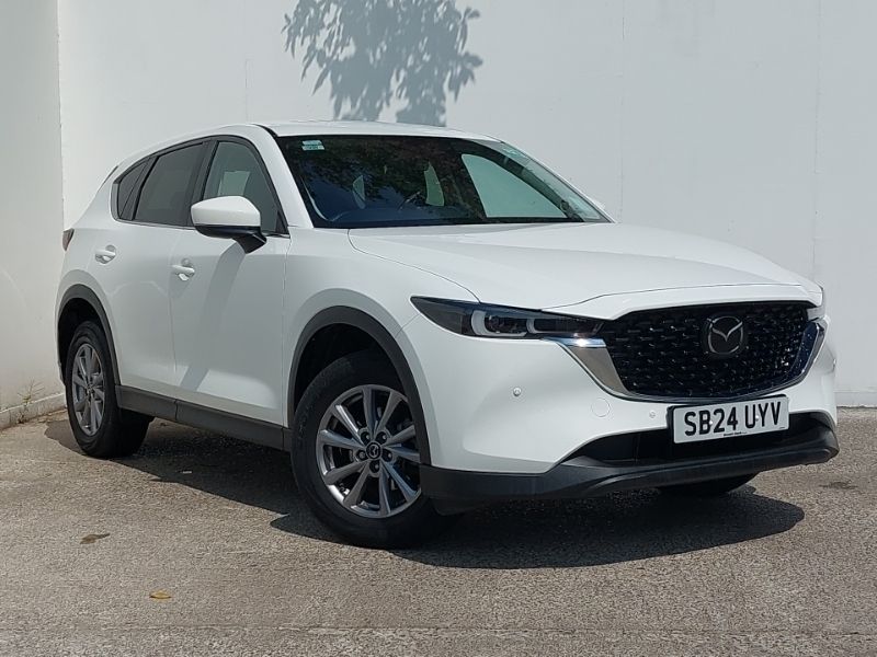 White Used 2024 Mazda CX-5 Center-Line SUV | £22,498 (Fair price) - Image 1/4