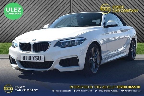 White Used 2018 BMW 218 M Sport Cabriolet | £13,895 (A bit pricey) - Image 1/1