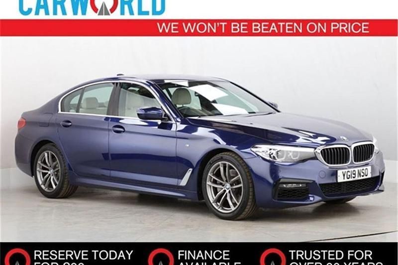 Blue Used 2019 BMW 520 M Sport Sedan | £18,990 (Good price) - Image 1/2