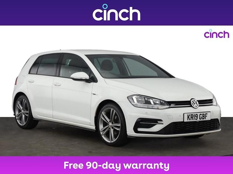 White Used 2019 VW Golf VII R-line Hatchback | £15,499 (Super price) - Image 1/3