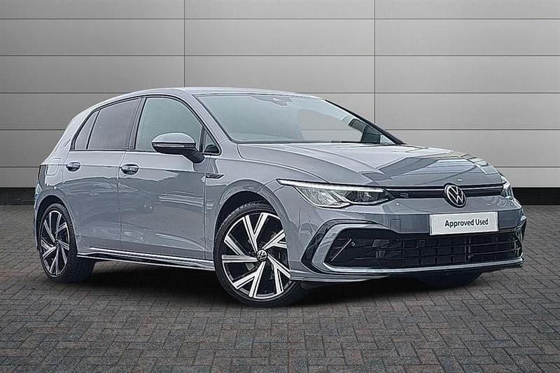 Moonstone grey Used 2023 VW Golf VIII R-line Hatchback | £26,695 (Expensive) - Image 1/4
