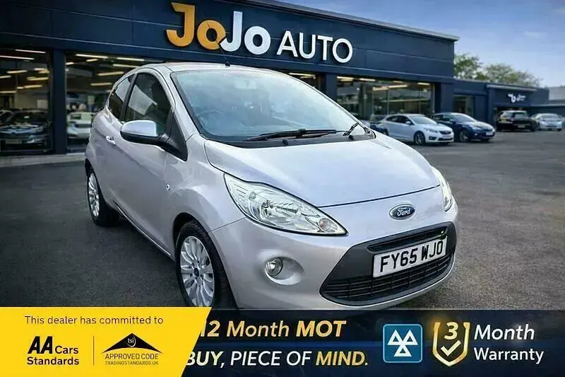 Begagnad Ford Ka Zetec 69 HK (50 kW) 2015 Silver Halvkombi