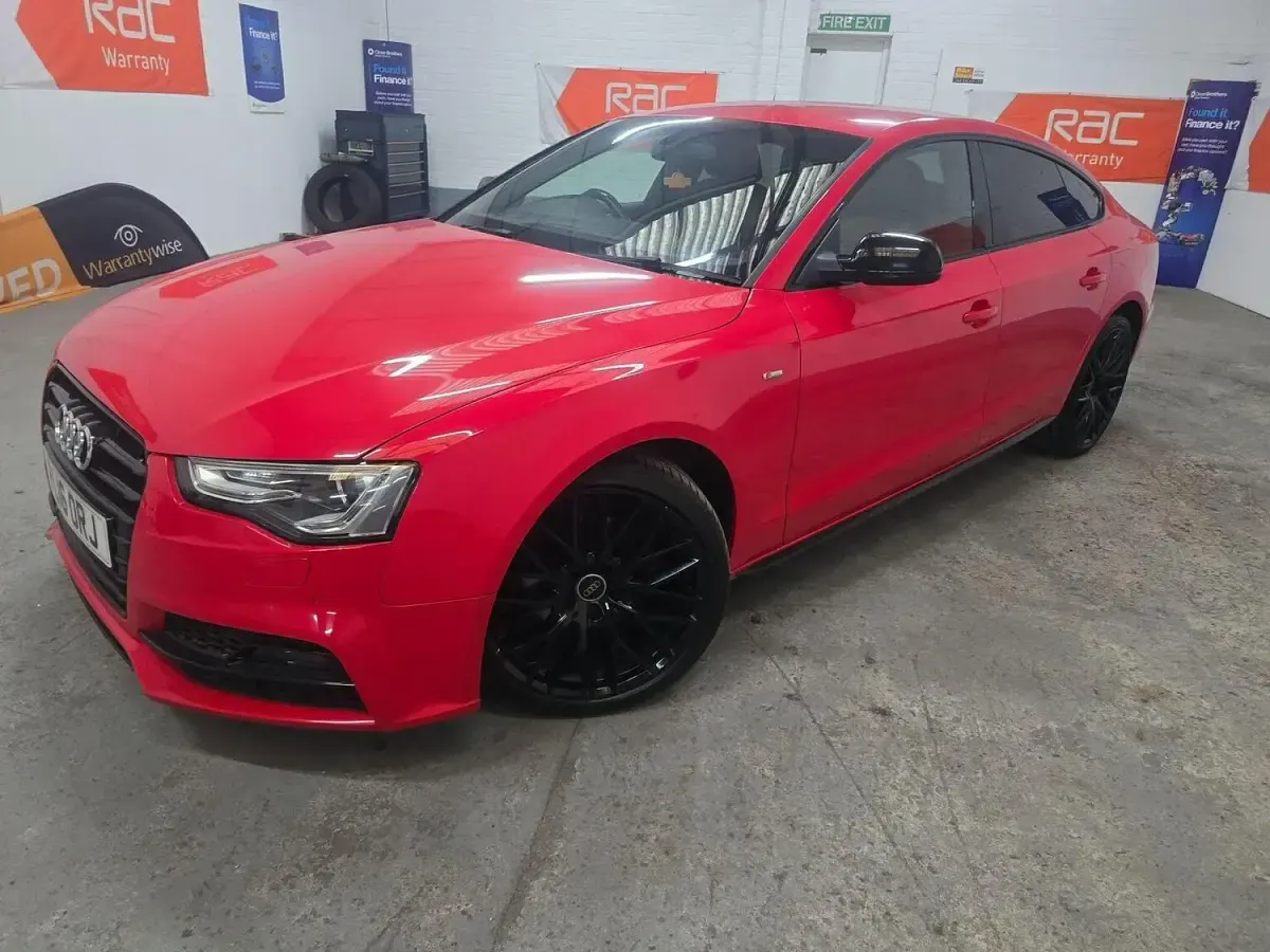 Used Audi A5 Sportback Black Edition 2016 Red Hatchback