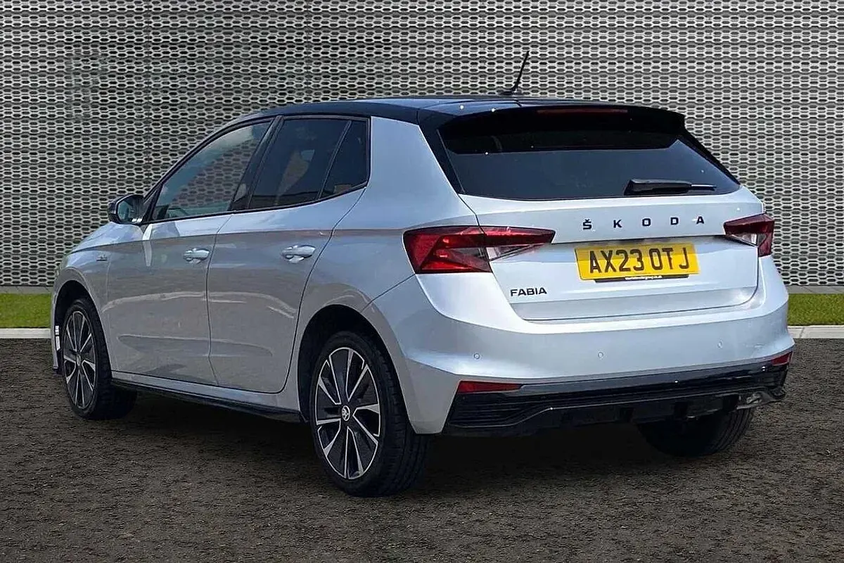 Used Skoda 110 R Monte Carlo 81 HP (59 kW) 2023 Brilliant silver metallic body / black magic pearl effect roof Hatchback