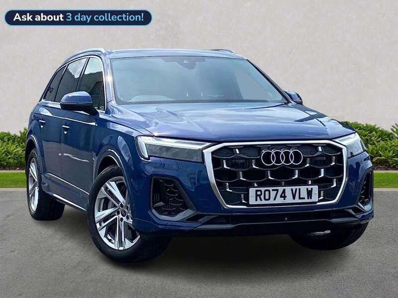 Blue Used 2024 Audi Q7 S-Line SUV | £59,999 - Image 1/4