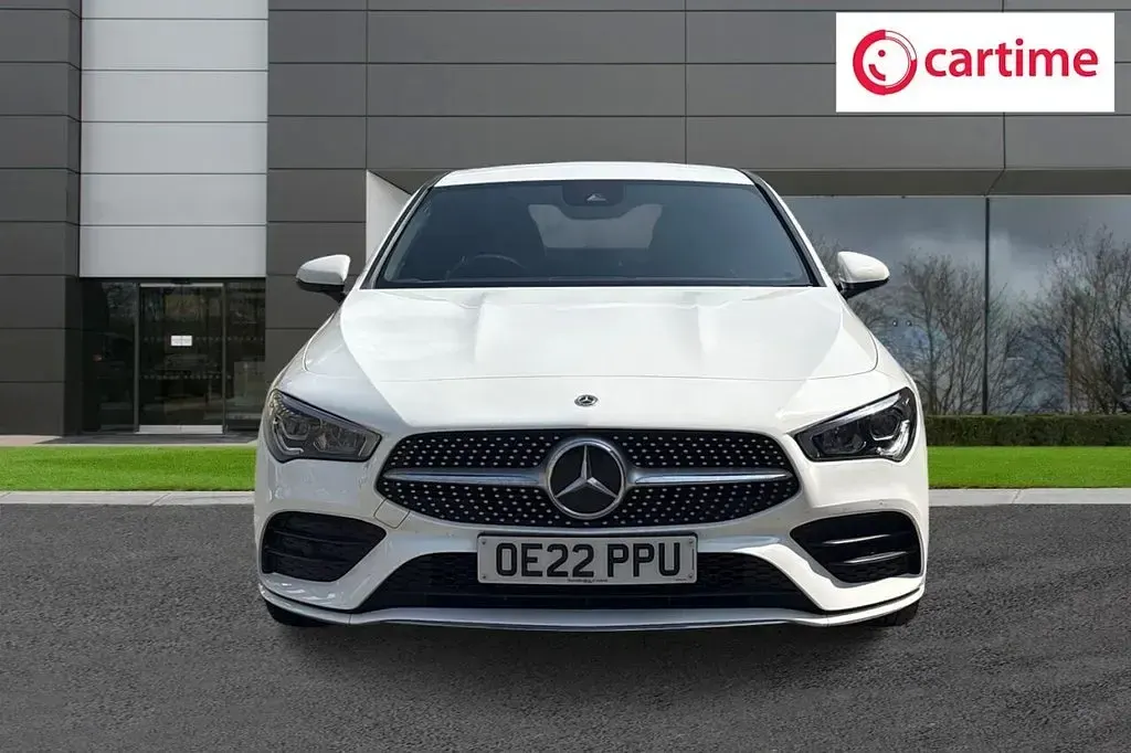 Used Mercedes CLA180 AMG line 136 HP (100 kW) 2022 White Coupe
