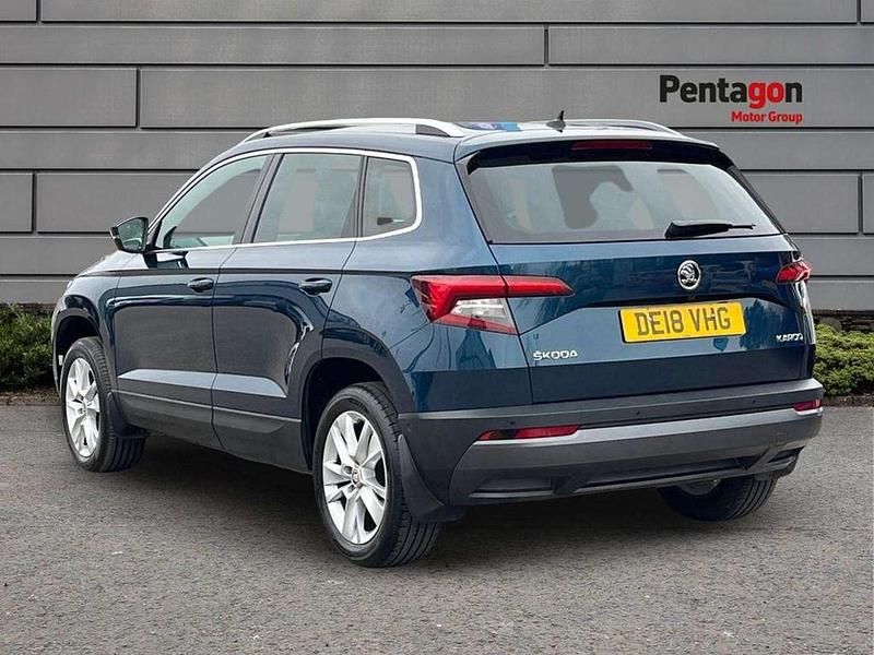 Used Skoda Karoq SE L 150 HP (110 kW) 2018 Blue SUV