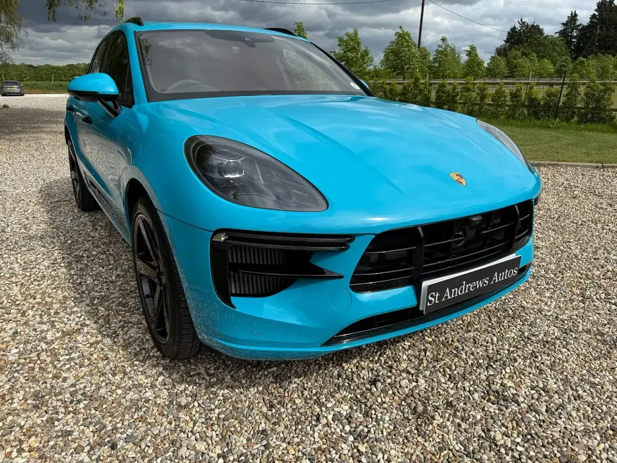 Used Porsche Macan Turbo 2020 Blue SUV