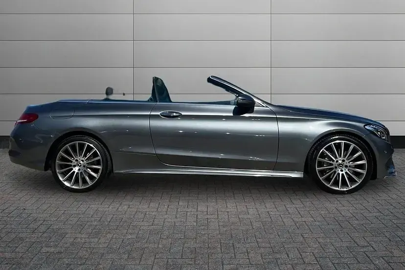 Used Mercedes C300 AMG line 242 HP (177 kW) 2017 Grey Cabriolet