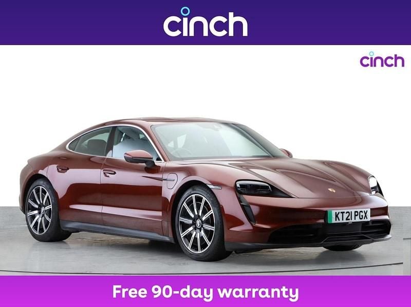 Red Used 2021 Porsche Taycan Sedan | £43,999 (Super price) - Image 1/3