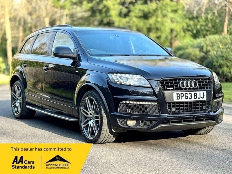 Black Used 2014 Audi Q7 S-line plus SUV | £12,930 (Fair price) - Image 1/4