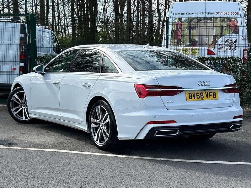 Used Audi A6 S-Line 204 HP (150 kW) 2018 White Sedan